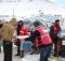 الهلال الأحمر القطري يوزع مساعدات إغاثية للاجئين السوريين في عرسال