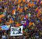 Mass rally in Madrid against trial of Catalan separatist leaders