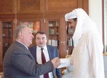 الشيخ تميم بن حمد آل ثاني أمير البلاد المفدى يتلقى رسالة من الرئيس الروسي