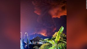 Flights canceled after volcano erupts in Bali