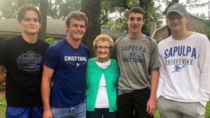 Four teens rush into a burning home, saving the life of a 90-year-old neighbor